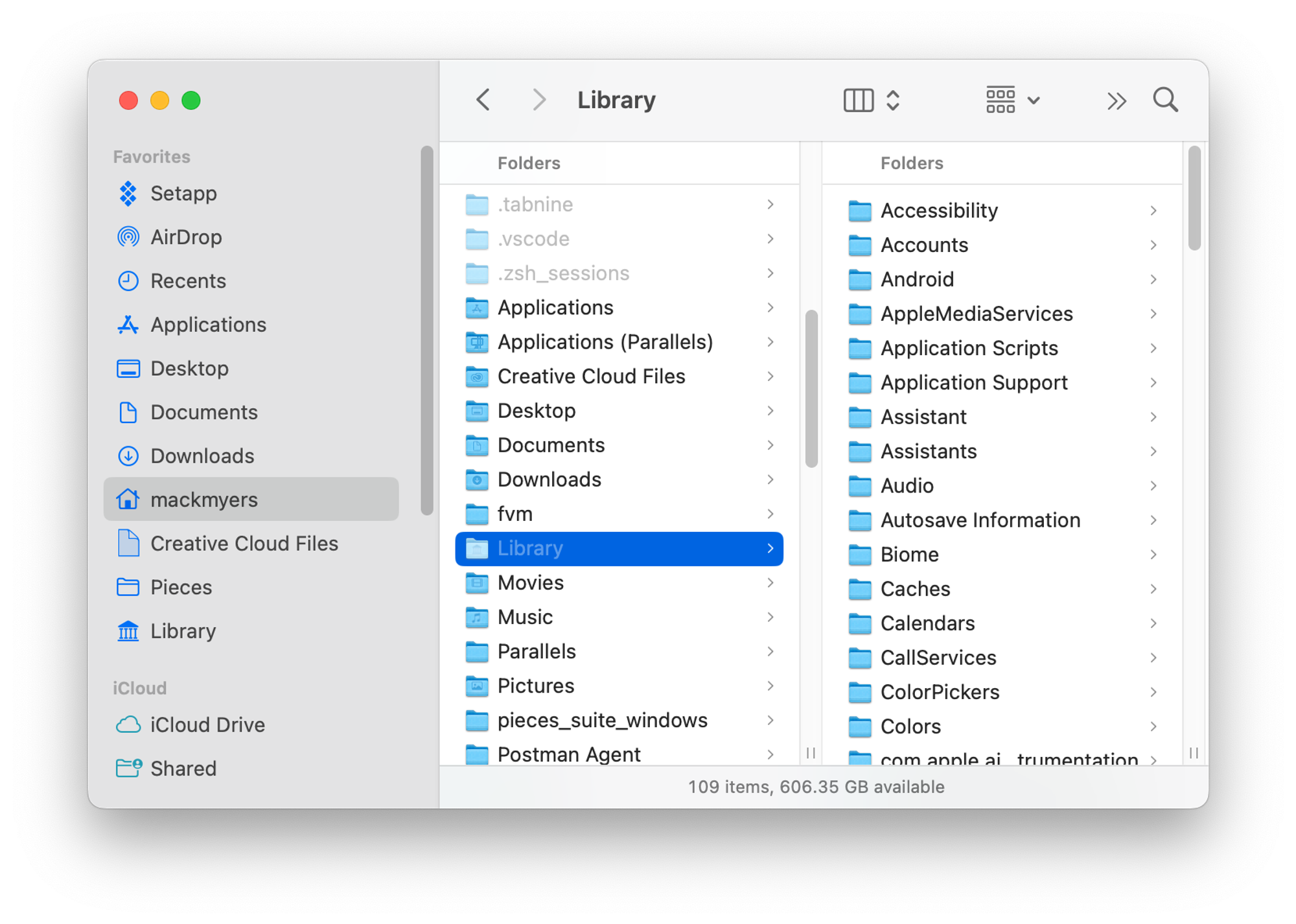 Selecting your Library Folder